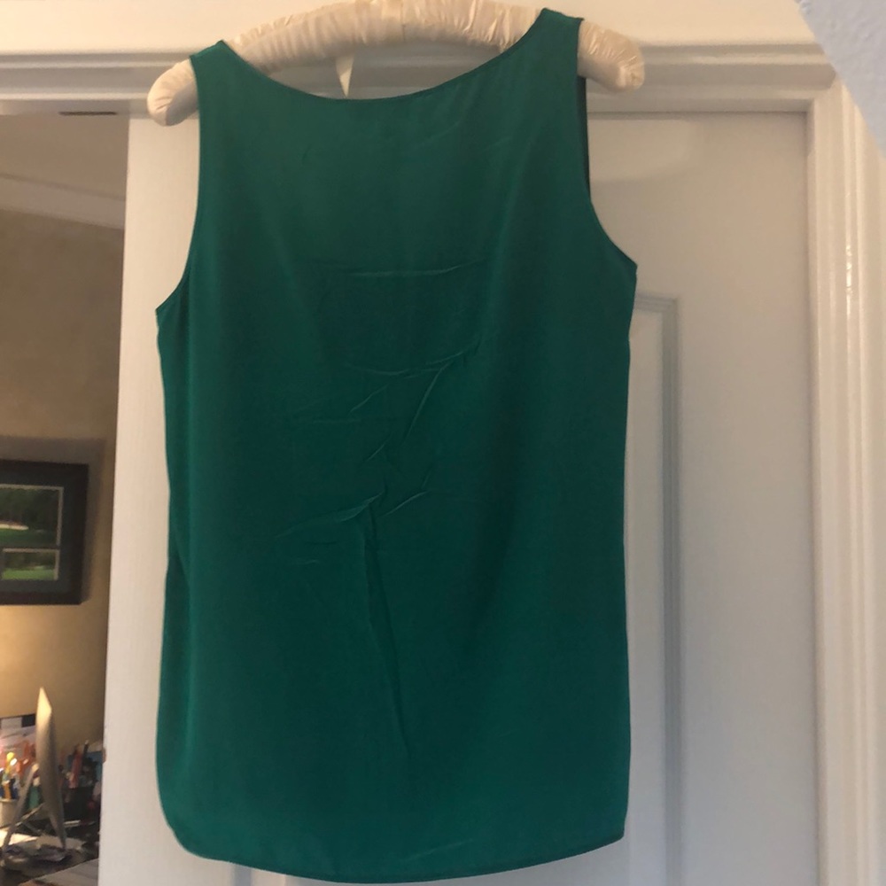 Robert Rodriguez Emerald Green Side Split Hem Tank - image 6